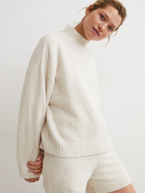 Fluffy-knit Sweater
