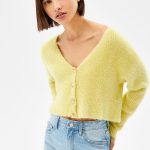 Fuzzy Button-Up Cardigan