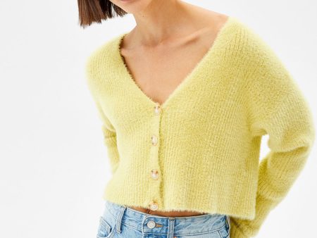 Fuzzy Button-Up Cardigan