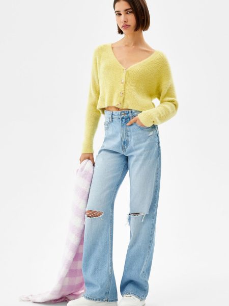 Fuzzy Button-Up Cardigan - Image 4