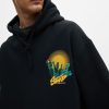Black Hoodie With Contrast Graphic - Image 3