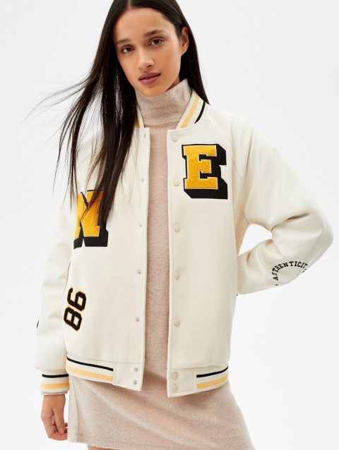 Varsity Jacket With Patch Details