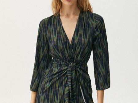 Short Dress With Knotted Skirt