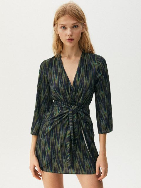 Short Dress With Knotted Skirt