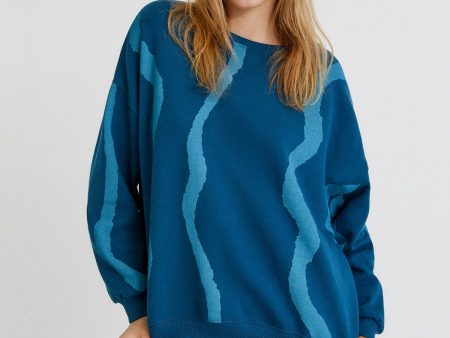 Tie-Dye Lines Sweatshirt