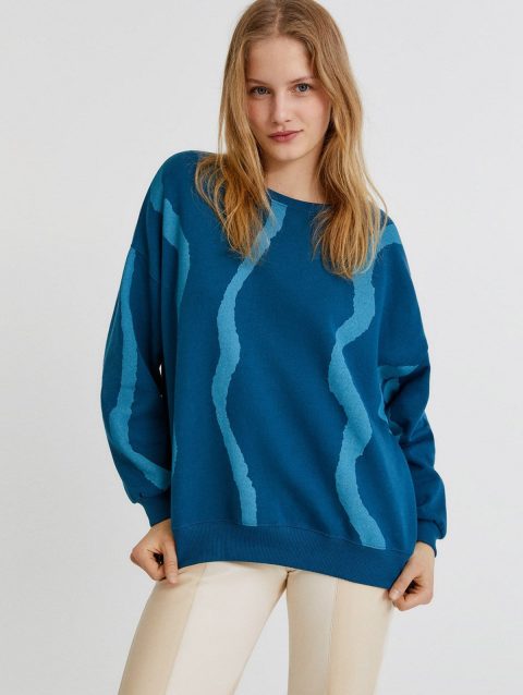 Tie-Dye Lines Sweatshirt
