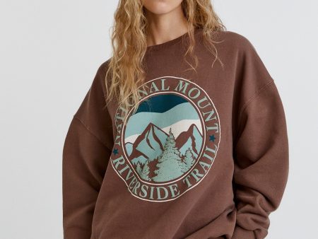 Brown Mountain Graphic Sweatshirt
