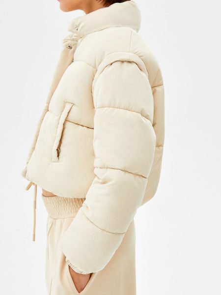 Short Nylon-Effect Puffer Jacket - Image 3