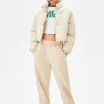 Short Nylon-Effect Puffer Jacket - Image 4