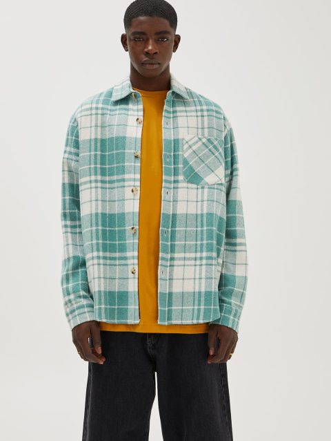 Check Overshirt With Pocket Detail