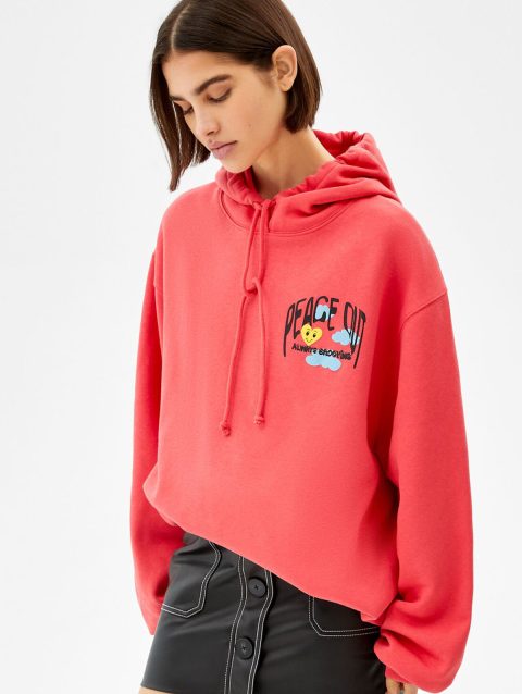 Rose Printed Hoodie