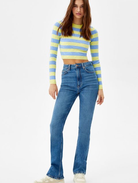 High-Rise Comfort Slim-Fit Straight-Fit Jeans