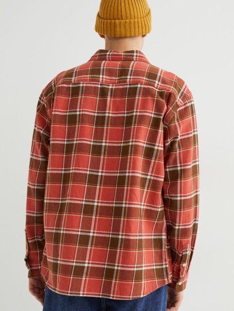 Relaxed Fit Plaid Flannel Shirt