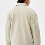Faux Suede Jacket With Pockets - Image 2