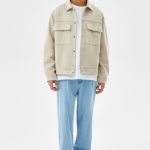 Faux Suede Jacket With Pockets - Image 4