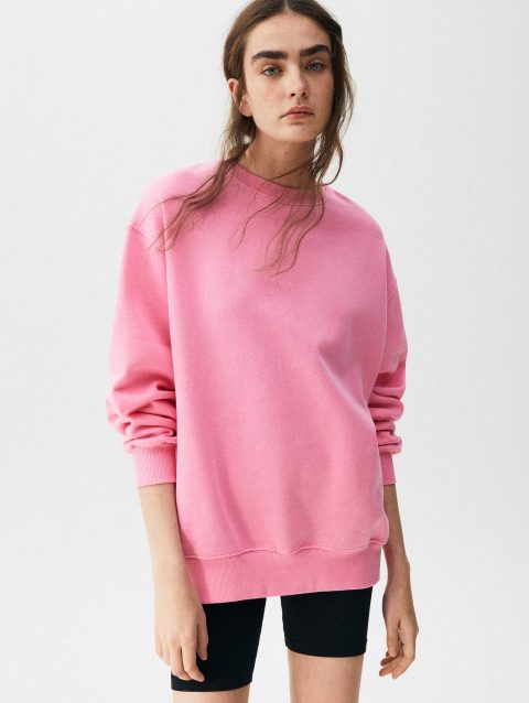 Basic Oversize Fleece Sweatshirt