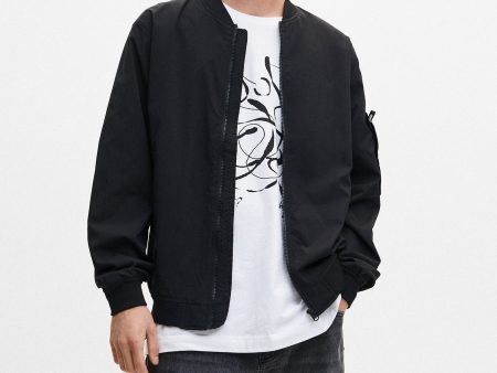 Lightweight Zipped Bomber Jacket
