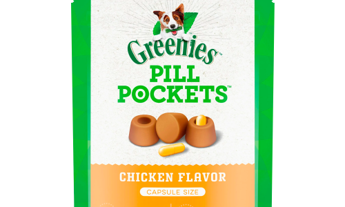 GREENIES PILL POCKETS for Dogs Capsule Size Natural Soft Dog Treats, Chicken Flavor, 7.9 oz. Pack