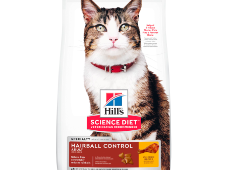 Hill's Pet Nutrition Science Diet Chicken Flavor Dry Cat Food for Adult, 15.5 lb. Bag