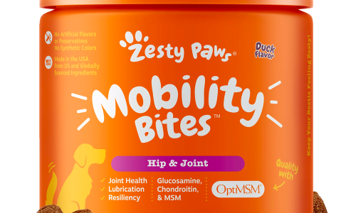 Hip & Joint Mobility Bites Soft Chews for Dogs, With Glucosamine + Chondroitin & MSM, Functional Dog Supplement