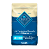 Blue Buffalo Life Protection Formula Chicken and Brown Rice Dry Dog Food for Senior Dogs, Whole Grain, 5 lb. Bag
