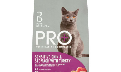 Pure Balance PRO+ Sensitive Skin & Stomach with Turkey Dry Cat Food, 7 lbs