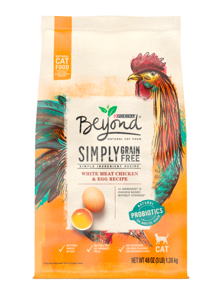 Purina Beyond Simply Dry Cat Food Chicken Egg, Grain-Free, 3 lb Bag