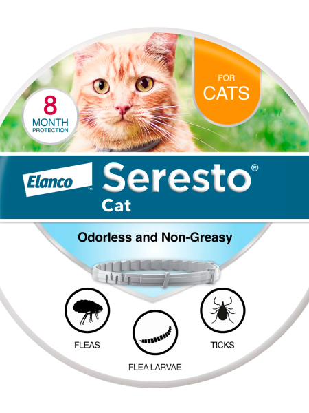 Seresto Cat Vet-Recommended Flea & Tick Prevention 8 Month Collar for Cats