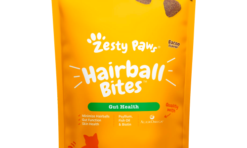 Zesty Paws Hairball Bites for Cats, Hairball Treat Supplement, 30 Count