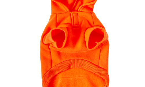 Best Friends Pawsitive Attitude Dog Hoodie - Orange, Small - Image 2