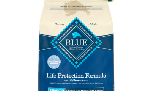 Blue Buffalo Life Protection Formula Chicken and Brown Rice Dry Dog Food for Senior Dogs, Whole Grain, 5 lb. Bag - Image 2