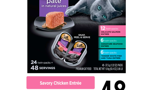 SHEBA Wet Cat Food Pate Variety Pack, Signature Seafood, Delicate Salmon and Tender Whitefish & Tuna Entrees, 2.6 oz. PERFECT PORTIONS Twin-Pack Trays - Image 2