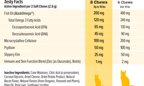 Zesty Paws Hairball Bites for Cats, Hairball Treat Supplement, 30 Count - Image 4