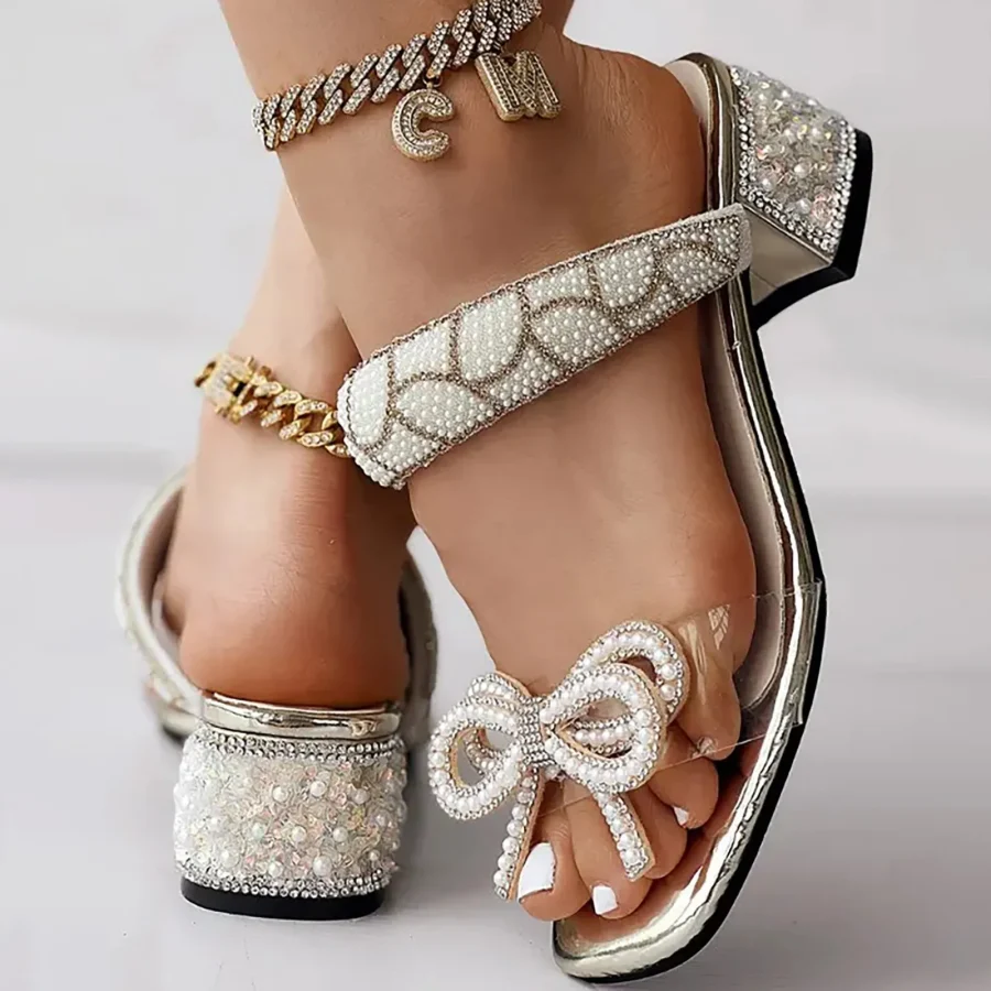 Sandals High Heels For Women Silver Girl High Heel Black High Heel High Heel For Woman Casual Leisure Women Leather Sandals - Image 2