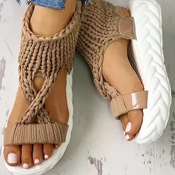 Women Wedge Sandals Size 12 Women Sandals Casual Platform Bottom Thick Ladies Fashion Shoes High Arch Sandals Womens