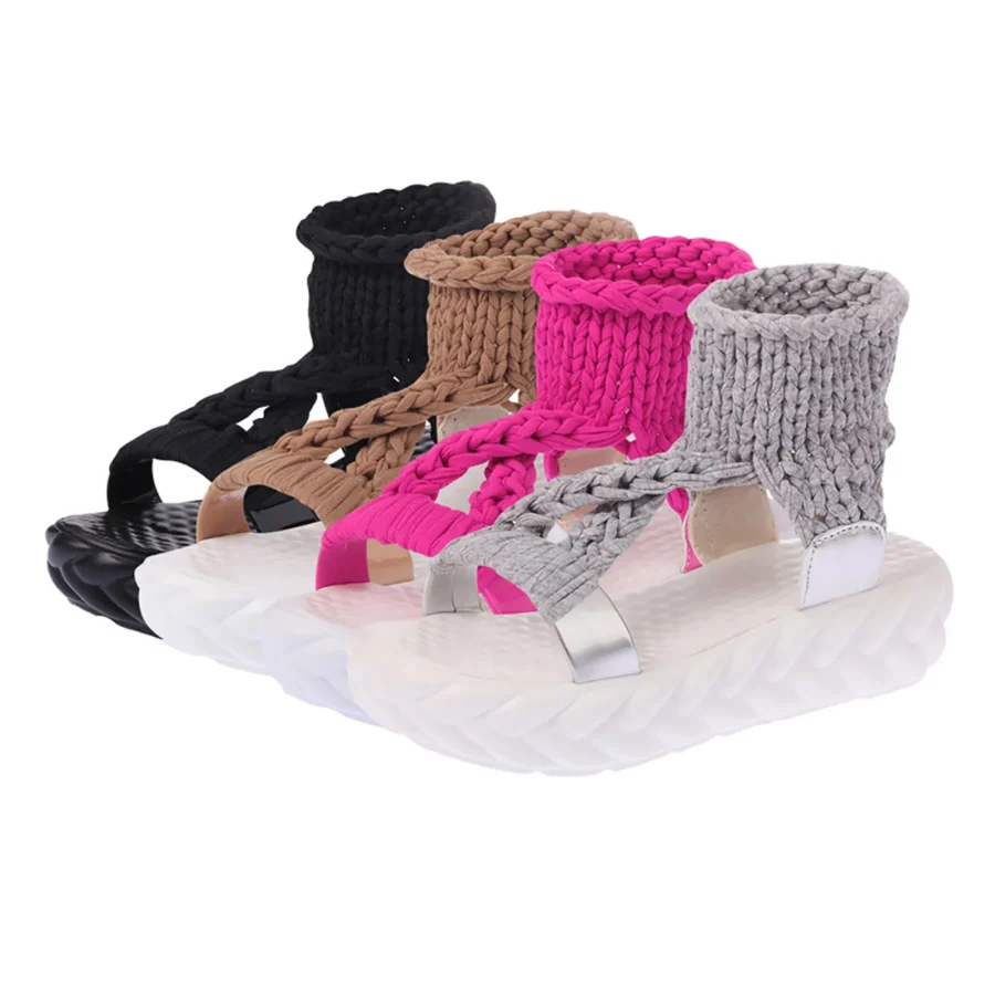 Women Wedge Sandals Size 12 Women Sandals Casual Platform Bottom Thick Ladies Fashion Shoes High Arch Sandals Womens - Image 4