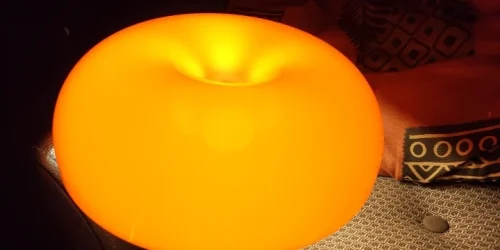 Classic Mushroom Table Lamp Modern Bauhaus Art Table Lamp Bedroom Bedside Lamp Danish Designer Orange Decorative Table Lamp photo review