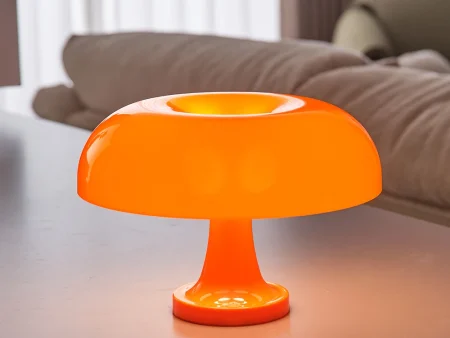 Classic Mushroom Table Lamp Modern Bauhaus Art Table Lamp Bedroom Bedside Lamp Danish Designer Orange Decorative Table Lamp