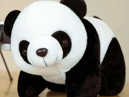 20cm Kawaii Plush Panda Toys Lovely Pillow Panda with Bamboo Leaves Stuffed Soft Animal Bear Nice Birthday Gift for Children