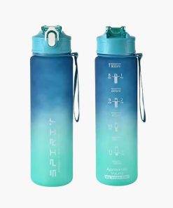 800ml28oz Large Capacity Sports Water Bottle Leak Proof Colorful Plastic Cup Drinking Outdoor Travel Portable Gym Fitness Jugs