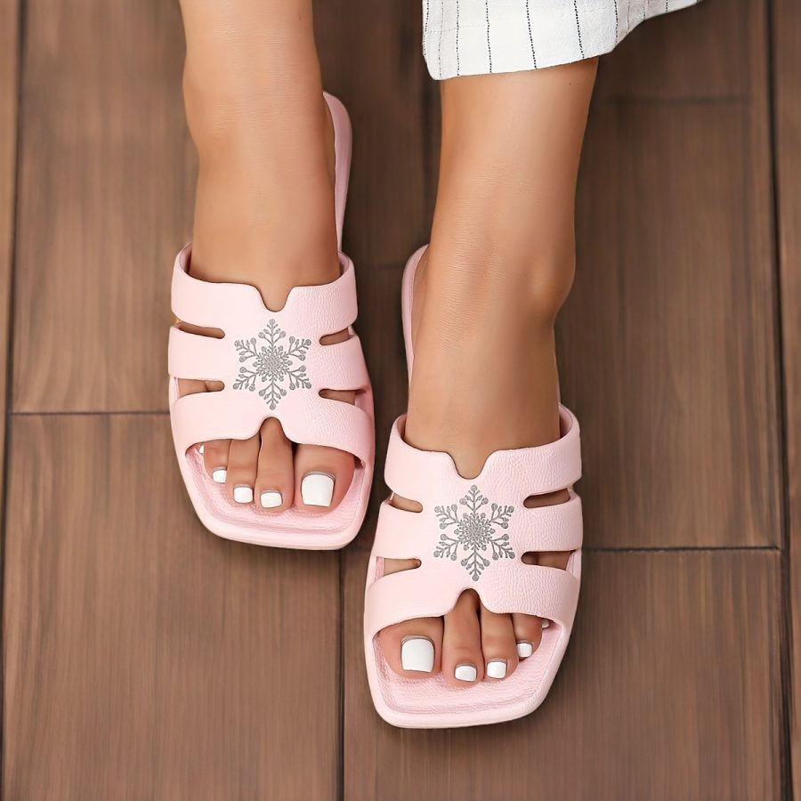 Women's Flat Bottom Slippers Indoor and Outdoor Summer Slippers EVA One-piece Lightweight and Wear-resistant Cartoon Cute Slippers - Image 10