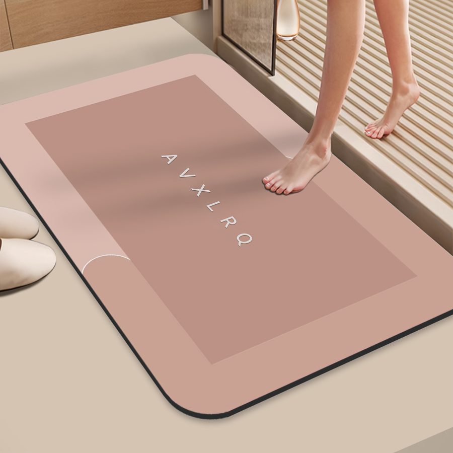 Super Absorbent Diatomite Bath Mat - Quick Dry, Non-slip And Water-absorbing Floor Mat, Soft And Comfortable Bathroom Mat, Suitable For Bathroom, Shower, Laundry Room, Bedroom, Living Room, Doorstep Mat, Kitchen Floor Mat, RV Bathroom - Image 7