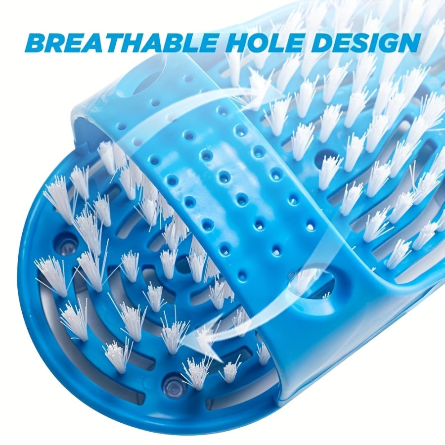 Exfoliating Foot Scrubber 1pc - Plastic Foot Wash Brush with Polyester Bristles - Shower Floor Dead Skin Remover and Massage Cleaner with Suction Cup - Image 11