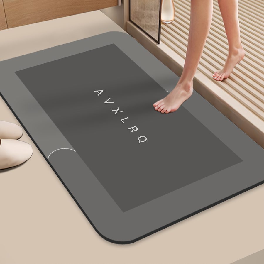 Super Absorbent Diatomite Bath Mat - Quick Dry, Non-slip And Water-absorbing Floor Mat, Soft And Comfortable Bathroom Mat, Suitable For Bathroom, Shower, Laundry Room, Bedroom, Living Room, Doorstep Mat, Kitchen Floor Mat, RV Bathroom - Image 5