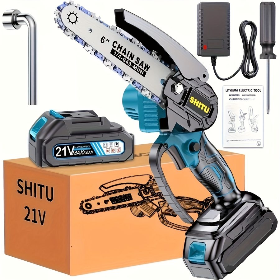 Mini Cordless Chainsaw - Lightweight, Portable, Rechargeable Battery | Safe Trimming for Tree Branches, Courtyard, Household, Garden, Gifts for Men - Image 11
