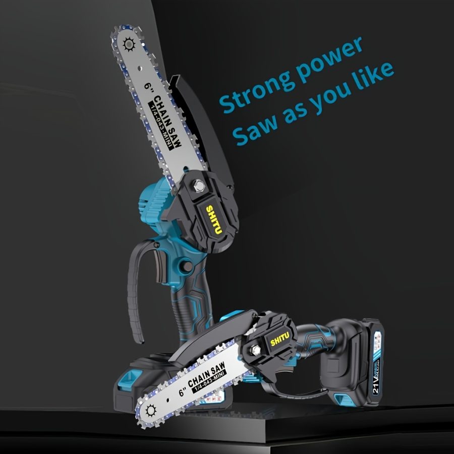 Mini Cordless Chainsaw - Lightweight, Portable, Rechargeable Battery | Safe Trimming for Tree Branches, Courtyard, Household, Garden, Gifts for Men - Image 10