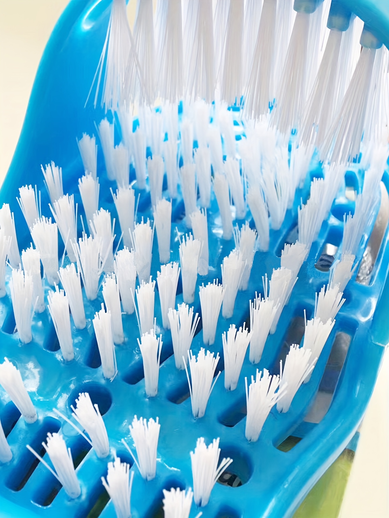 Exfoliating Foot Scrubber 1pc - Plastic Foot Wash Brush with Polyester Bristles - Shower Floor Dead Skin Remover and Massage Cleaner with Suction Cup