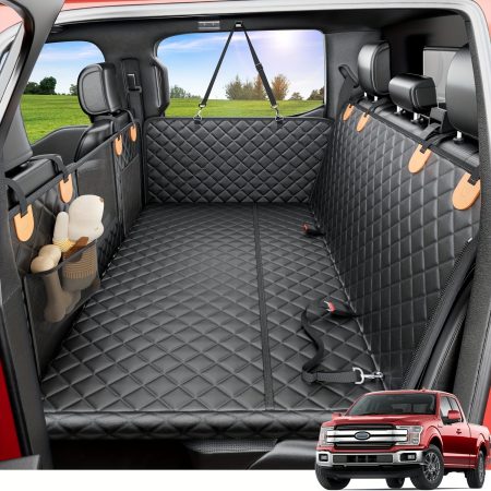Dog Backseat Expander -Large Space, Dog Car Seat Cover Hard Bottom CanAccommodate 400 Pounds, Sturdy Dog Backseat Expander, Waterproof Dog HammockCar Dog Lathe, SUV, Truck