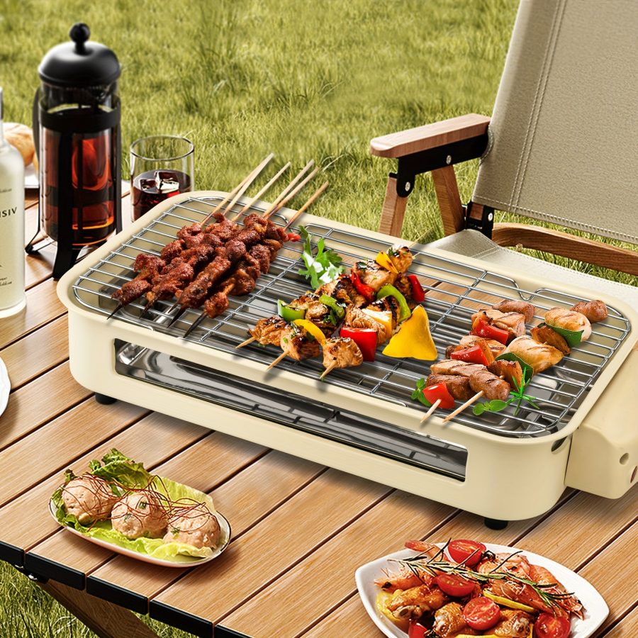 [Smokeless Electric Grill] Smokeless Electric Grill | Indoor Grill with Removable Non-Stick Plate, 1500W, Portable BBQ Grill, Electric Griddle, Dishwasher Safe, Hot Pot - Perfect Gift for Christmas, Kitchen Must Haves, Best Quality Items, Gifts, Gift Ideas, Cooking - Image 13