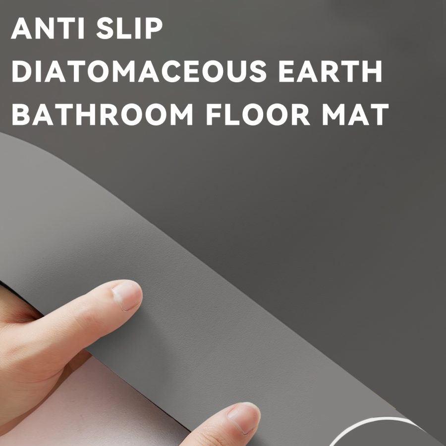 Super Absorbent Diatomite Bath Mat - Quick Dry, Non-slip And Water-absorbing Floor Mat, Soft And Comfortable Bathroom Mat, Suitable For Bathroom, Shower, Laundry Room, Bedroom, Living Room, Doorstep Mat, Kitchen Floor Mat, RV Bathroom - Image 6
